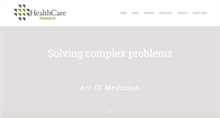 Desktop Screenshot of healthcareresearch.com